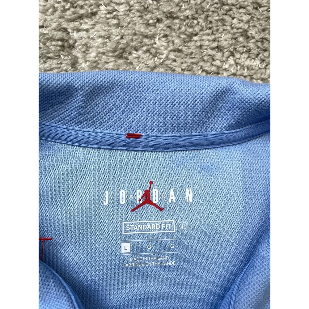 Jordan Men’s Polo Shirt in Carolina Blue with UNC Logo